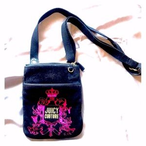 Juicy Couture shoulder bag (black and pink)